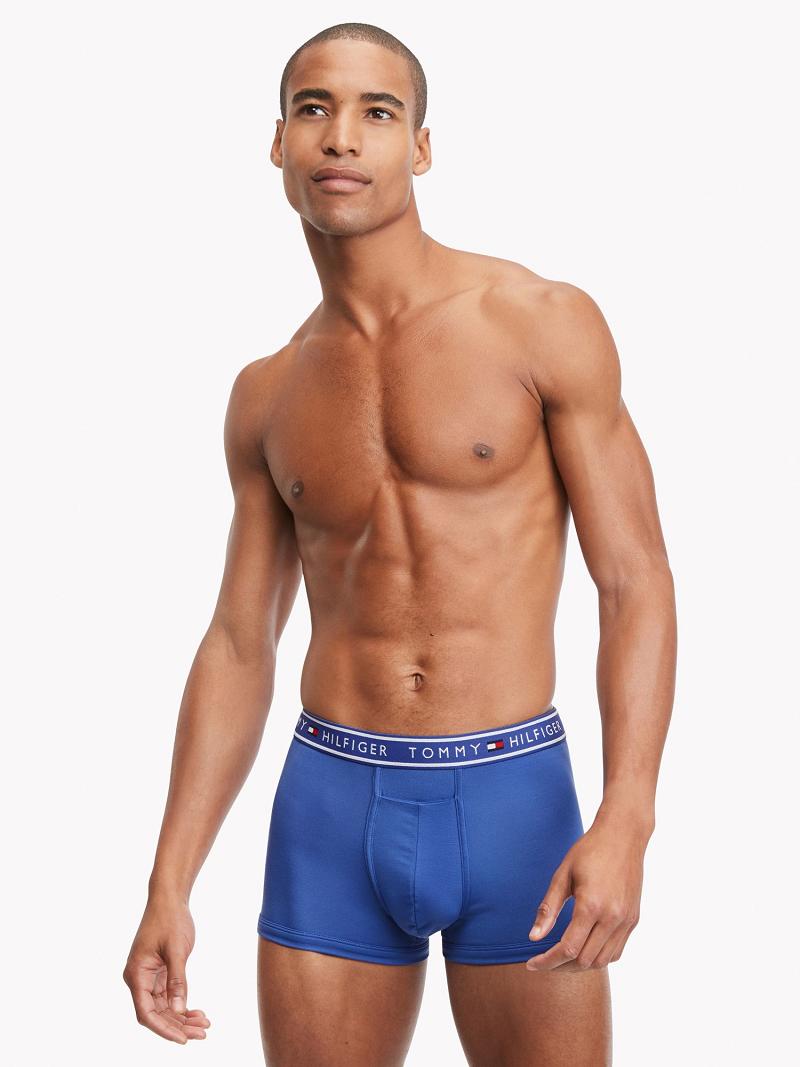 Férfi Tommy Hilfiger Flx evolve stretch trunk 3pk Trunks Kék | HU 1302AHK